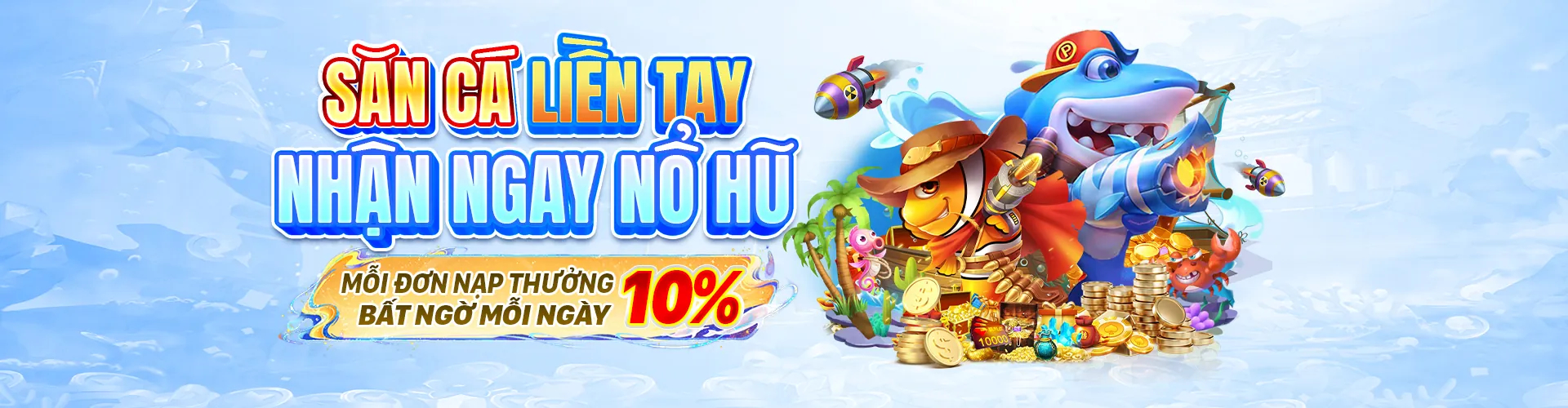 Hình ảnh đại dương rực rỡ với game bắn cá M66